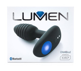 Interaktywny wibrujący korek analny Ohmibod Lumen Black Powered by KIIROO