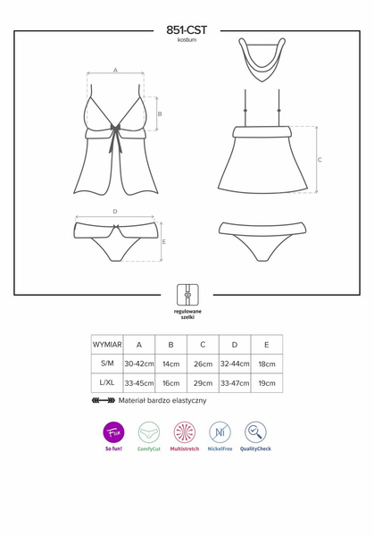 851-CST-3 kostium L/XL