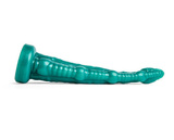 Fantazyjne Dildo Sigmaloid Med Metallic Green Vac S/M Mr Hankeys