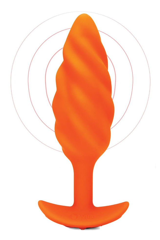 B-VIBE SWIRL TEXTURE PLUG ORANGE