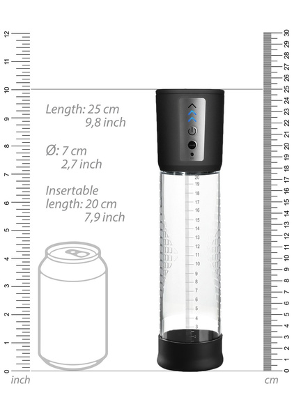 Shots Pumped Premium Rechargeable Automatic Pump Transparent