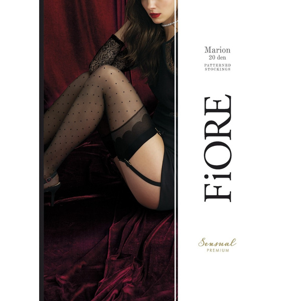 Black garter stockings Marion 20 den 3