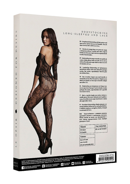Bodystocking Le Désir Lace Sleeved One Size Le Désir