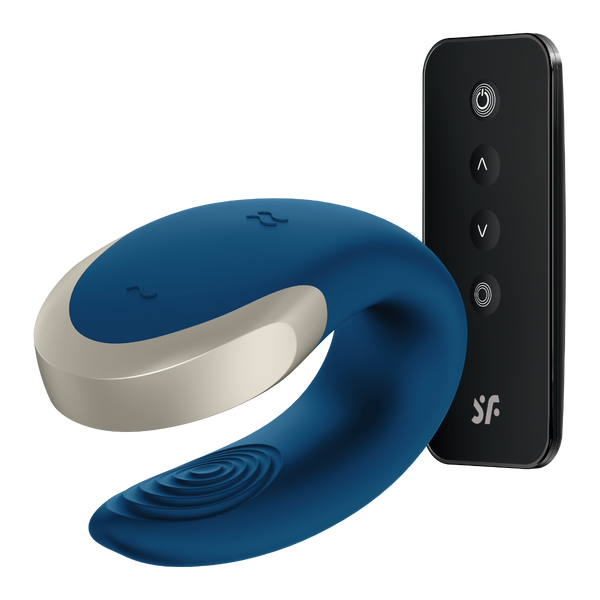 Вібратор для пар Double Love Blue Satisfyer