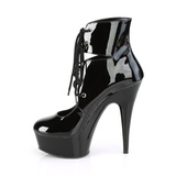 Botki na platformie Delight-600 black 9 (40) Pleaser