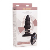 Wibrujący Korek Analny Model I Rippled Rimmer Plug With Remote Rimmers