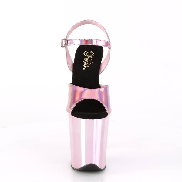 Сандалі на платформі Flamingo-809 Baby Pink Hologram/Baby Pink Chrome 9 (40) Pleaser