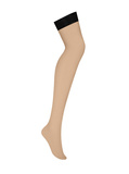 S814 Pończochy Czarne S/M Obsessive
