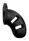 Miękki Silikonowy Pas Cnoty Chastity Model 20 Silicone Cock Cage Black ManCage