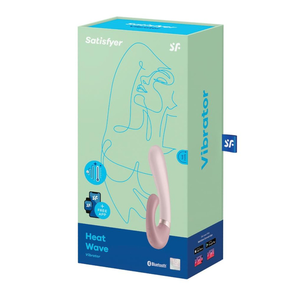 Вібратор для точки G Heat Wave Connect App Mauve Satisfyer