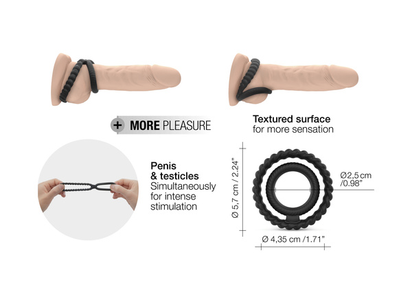 Pierścień erekcyjny Dual Ring Dorcel