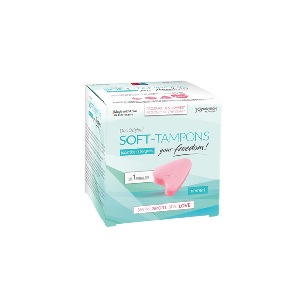 Tampony Bez Sznurka Soft Tampons Normal 3 Sztuki JoyDivision