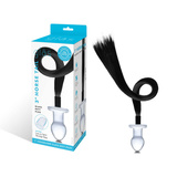 Скляна Затичка З Конячим Хвостом Horse Tail S Butt Plug Glas