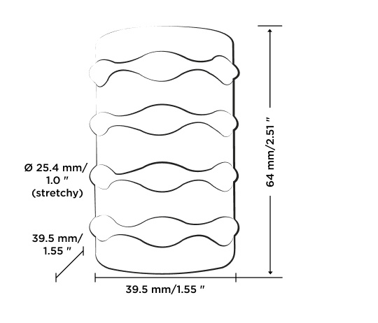 Мастурбатор Mosh Transparent Romp