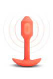 B-VIBE VIBRATING SNUG PLUG 1 ORANGE