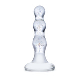 Kulkowa zatyczka analna Glas Triple Play Beaded Glass Butt Plug