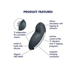 Clitoral Stimulator Tap & Climax 2 Grey Satisfyer