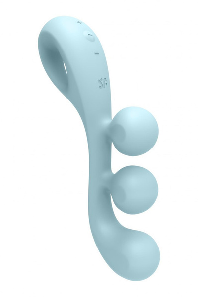 Потроєний вібратор Tri Ball 2 light blue Satisfyer