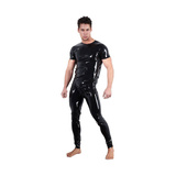 Lateksowa koszulka męska T-Shirt black S LateX