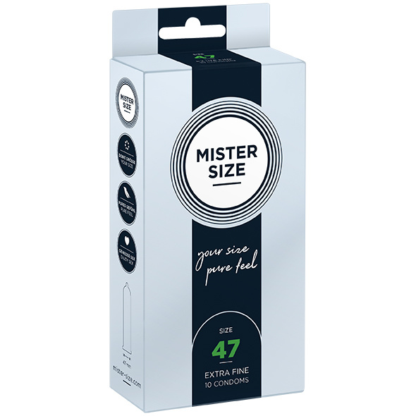 Mister.Size 47 mm Condoms 10 Pieces