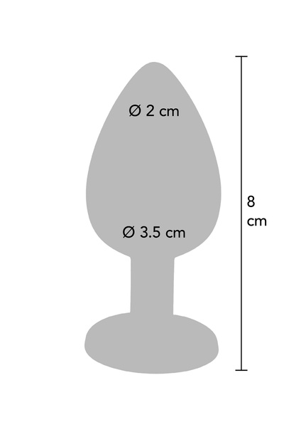 Анальний пробка Toyjoy Anal Play Diamond Booty Jewel Medium Pink TOYJOY