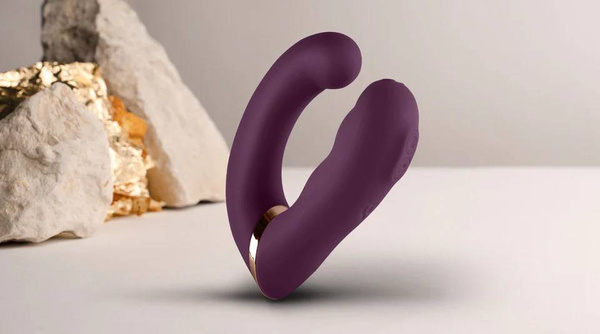 Wibrator Do Punktu G Ze Stymulatorem Variety Burgundy Rocks-Off