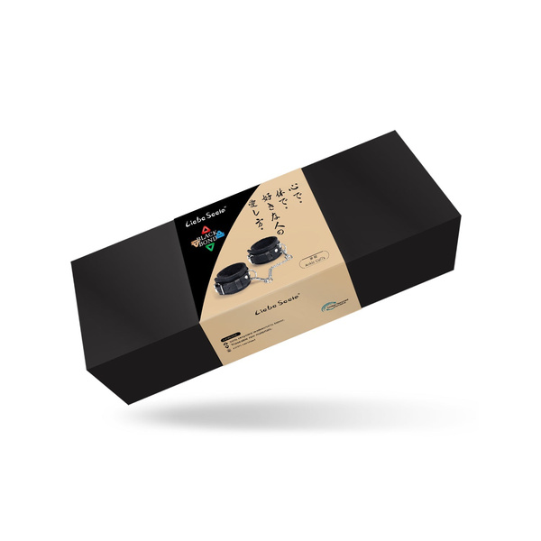 Liebe Seele kajdanki Black Bond Ankle Cuffs