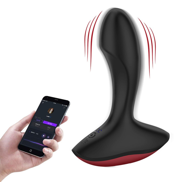 Prostate massager with Solstice Magic Motion app