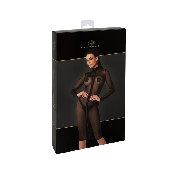 Sukienka F347 Ecstasy Midi Dress XXL Noir Handmade