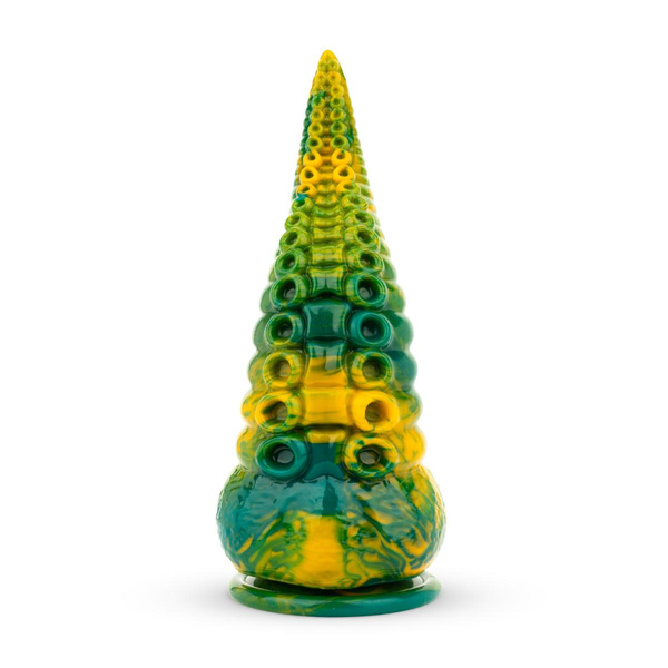 Mythical Mates fantazyjne dildo Tentacle Delight Green & Yellow