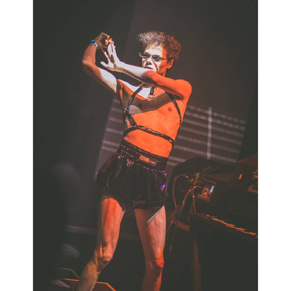 Szorty bokserskie z lacku czarne L HellRider