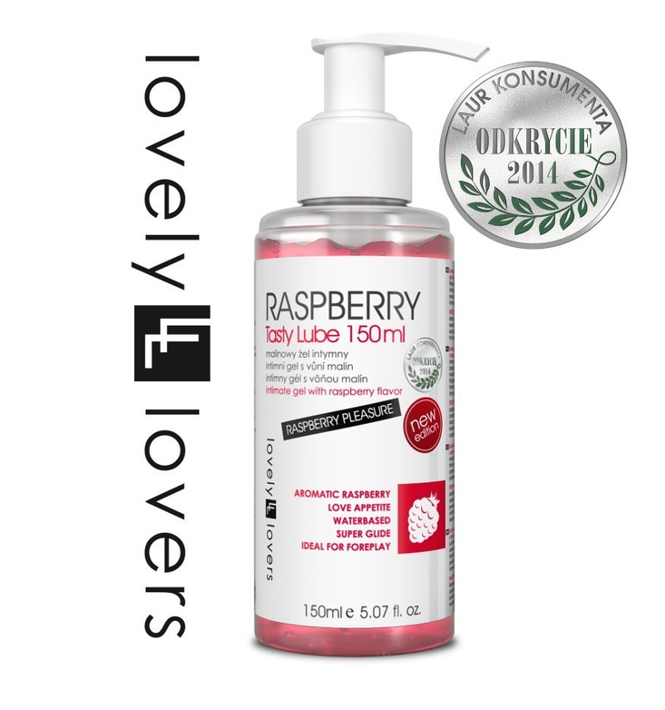 Lovely Lovers Raspberry Tasty Lube lubrykant jadalny 150 ml