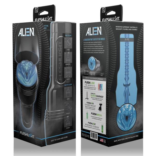 Masturbator Freaks Alien Blue Metallic Fleshlight