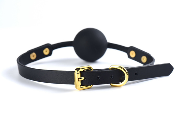 Силіконовий Кляп З Шкіряним Застібкою Upko Silicone Solid Medium Ball Gag UPKO