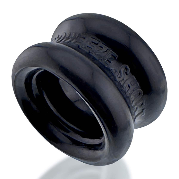 Натирач яєць [SIL/TPR] SQUEEZE SHORT Ballstretcher Black Oxballs