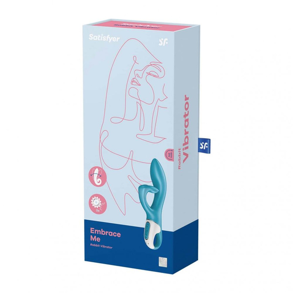 Rabbit vibrator Embrace me Turquoise Satisfyer