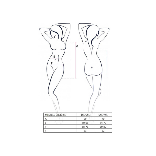 Koszulka MIRACLE CHEMISE pink 4XL/5XL Passion