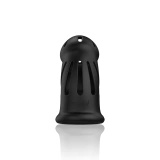 ManCage Model 27 Ultra Soft Silicone Chastity Cage Black