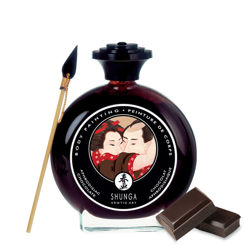 Jadalna farbka do ciała czekoladowa Shunga Bodypaint Chocolate 100 ml