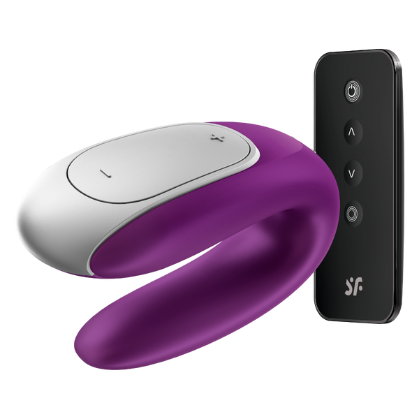 Wibrator dla par Satisfyer Double Fun Violet