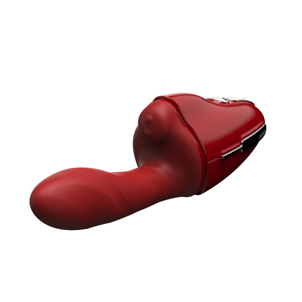 Секс Машина No.9 Handheld Vibrating And Rotating Set Red Qingnan