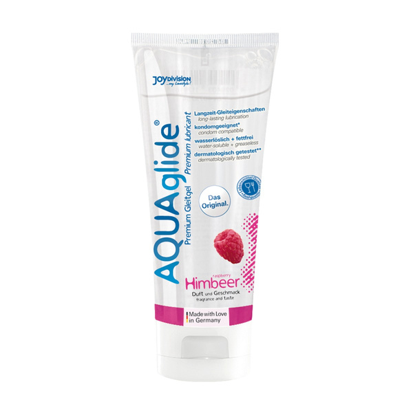 Lubrykant Wodny O Smaku Malinowym Aquaglide Raspberry 100 Ml JoyDivision