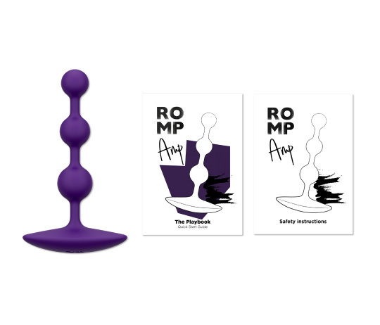 Анальні кульки Amp Purple Romp
