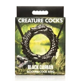 Black Caiman Silicone Cock Ring Creature Cocks