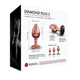 Korek analny Diamond Plug Rose Gold S Dorcel