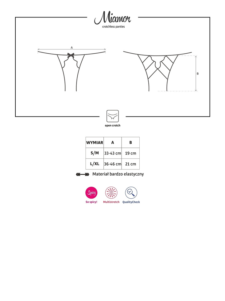 Miamor crotchless panties S/M