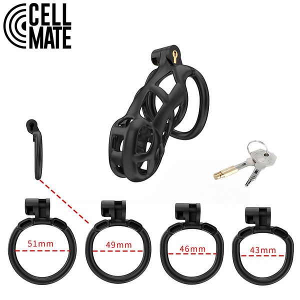 Guardian Chastity Cage Black Size 3 CELLMATE