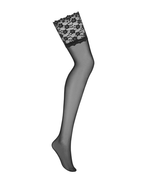 Letica black stockings L/XL Obsessive