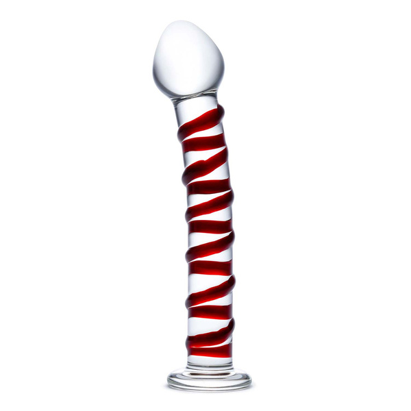 Ребристе Скляне Ділдо Mr. Swirly S Dildo Glas