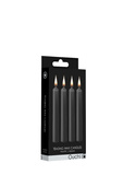 Ouch! Teasing Wax Candles 4-pack Black - czarny zestaw świec do BDSM